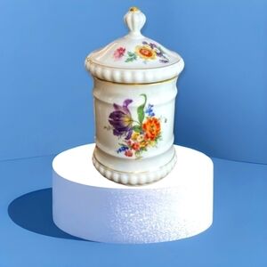 BAREUTHER WALDSASSEN Vintage Limited Edition Floral Porcelain Canister